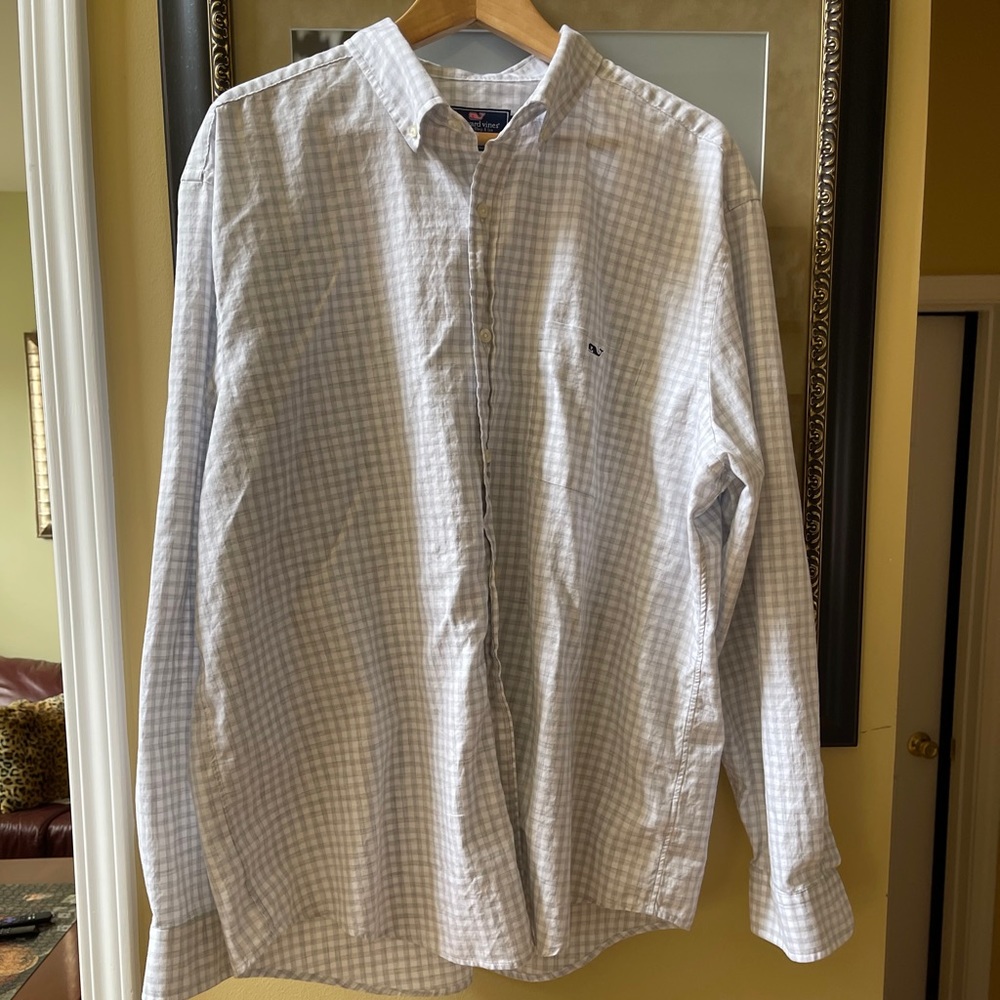 Classic Gray Vineyard Vines, Tucker Shirt XXL